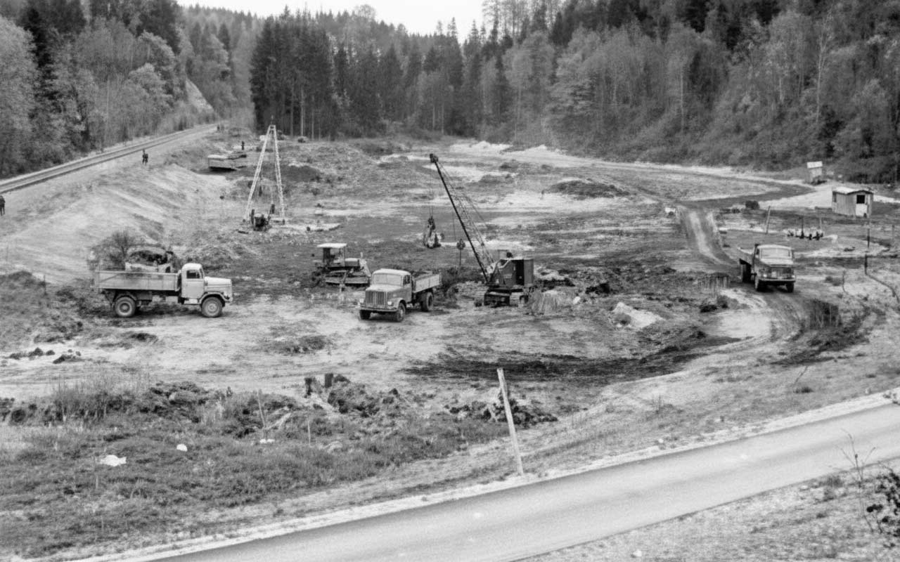 Planierungsarbeiten am 17.05.1962